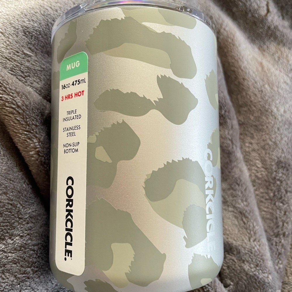 Corkcicle 16oz Triple Insulated Mug Stainless Steel Hot Coffee 5”x 3.5”